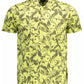 Yellow Cotton Men Polo Shirt - SEHABRANDS