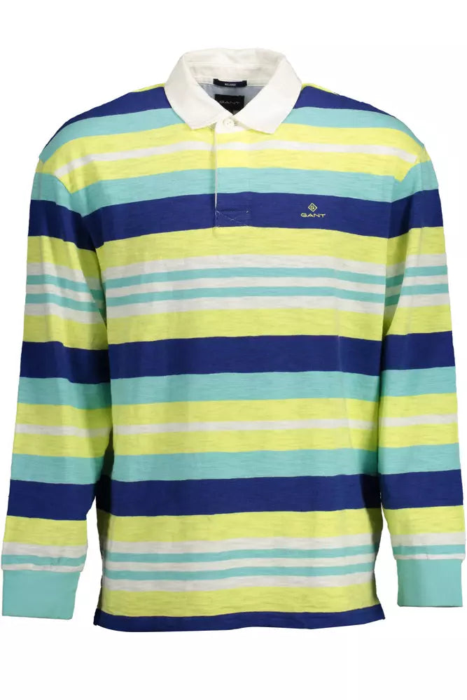 Yellow Cotton Men Polo Shirt - SEHABRANDS