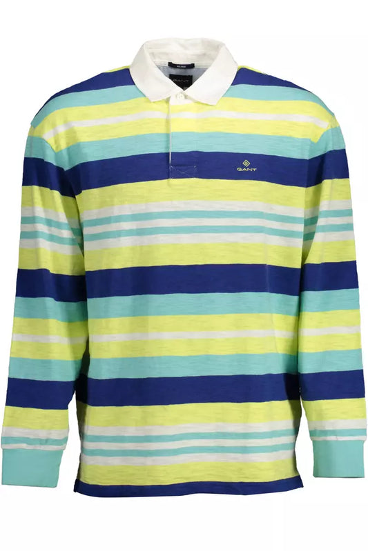 Yellow Cotton Men Polo Shirt - SEHABRANDS