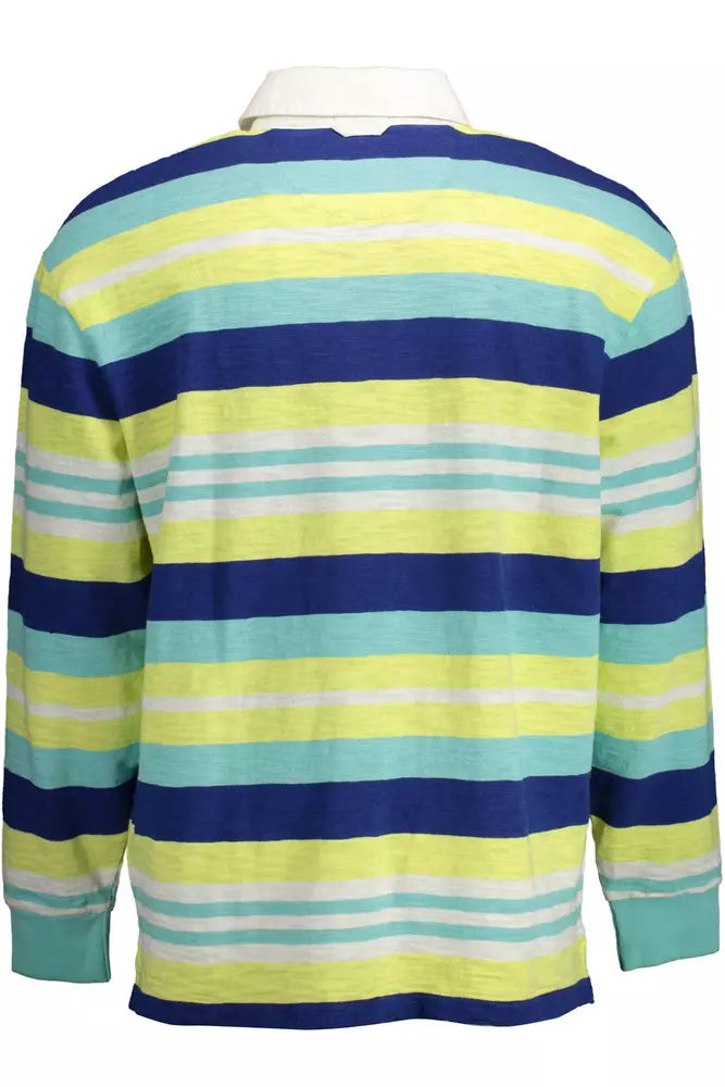 Yellow Cotton Men Polo Shirt - SEHABRANDS