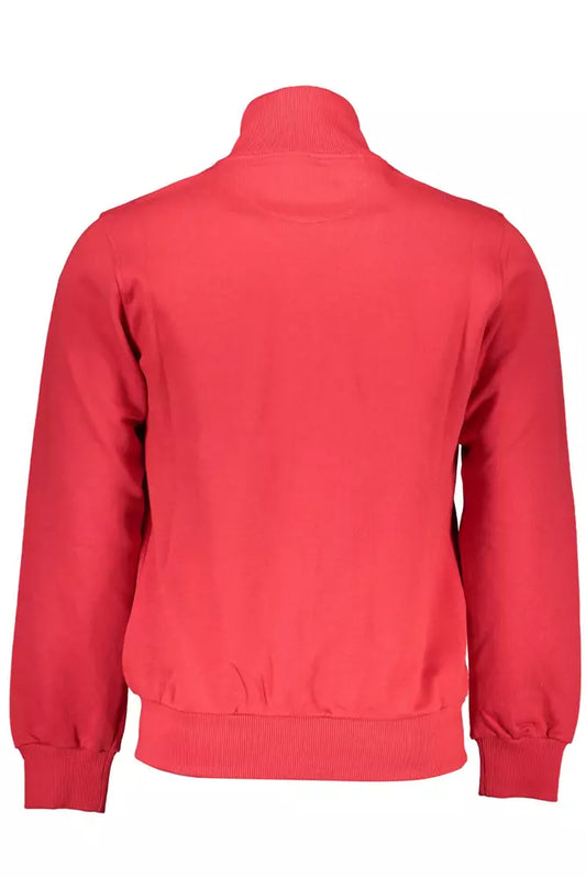 Red Cotton Men Sweater - SEHABRANDS