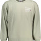 Green Cotton Men Sweater - SEHABRANDS