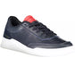 Blue Leather Men Sneaker - SEHABRANDS