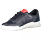 Blue Leather Men Sneaker - SEHABRANDS