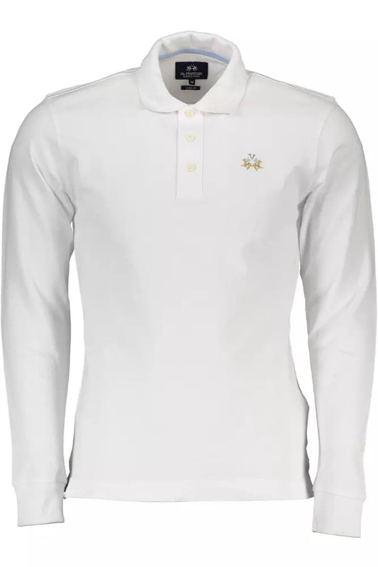 White Cotton Men Polo Shirt - SEHABRANDS