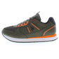 Green Polyester Men Sneaker - SEHABRANDS