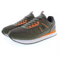 Green Polyester Men Sneaker - SEHABRANDS