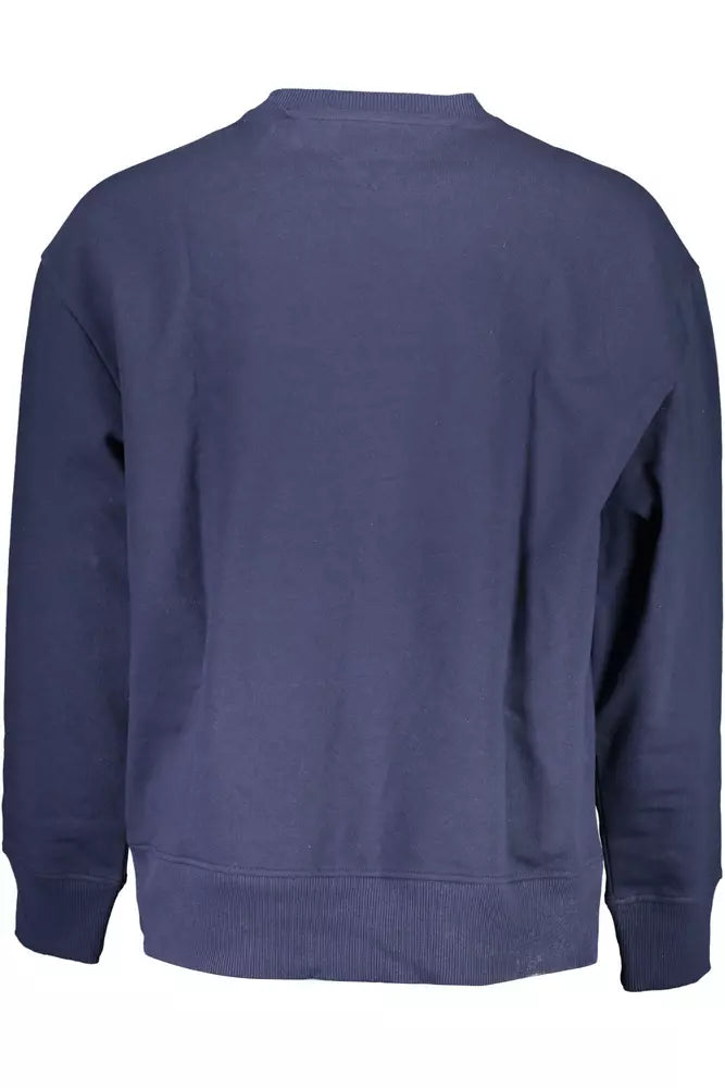 Blue Cotton Men Sweater - SEHABRANDS