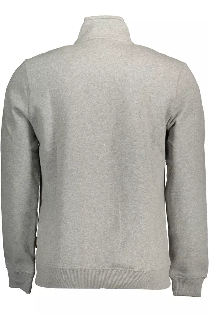 Gray Cotton Men Sweater - SEHABRANDS