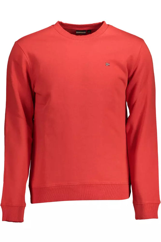 Red Cotton Men Sweater - SEHABRANDS