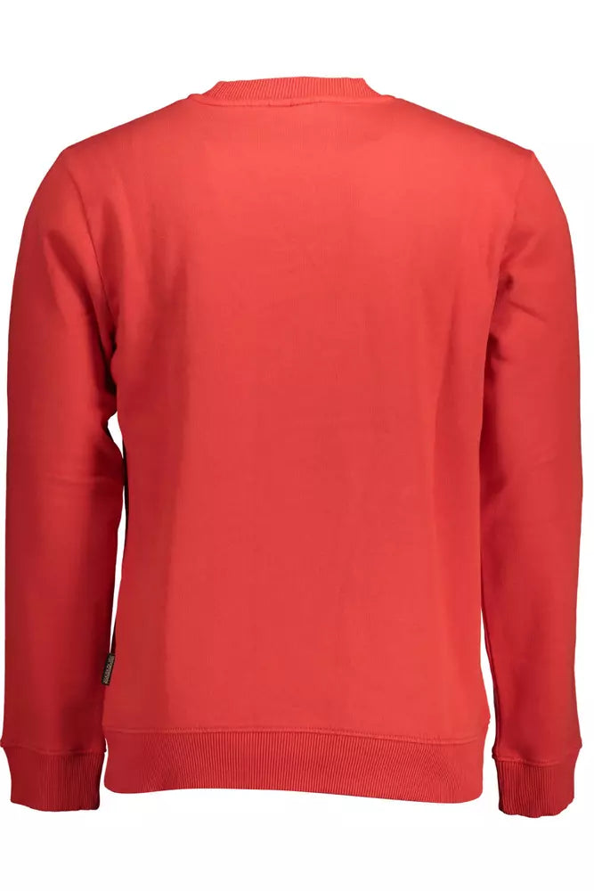 Red Cotton Men Sweater - SEHABRANDS