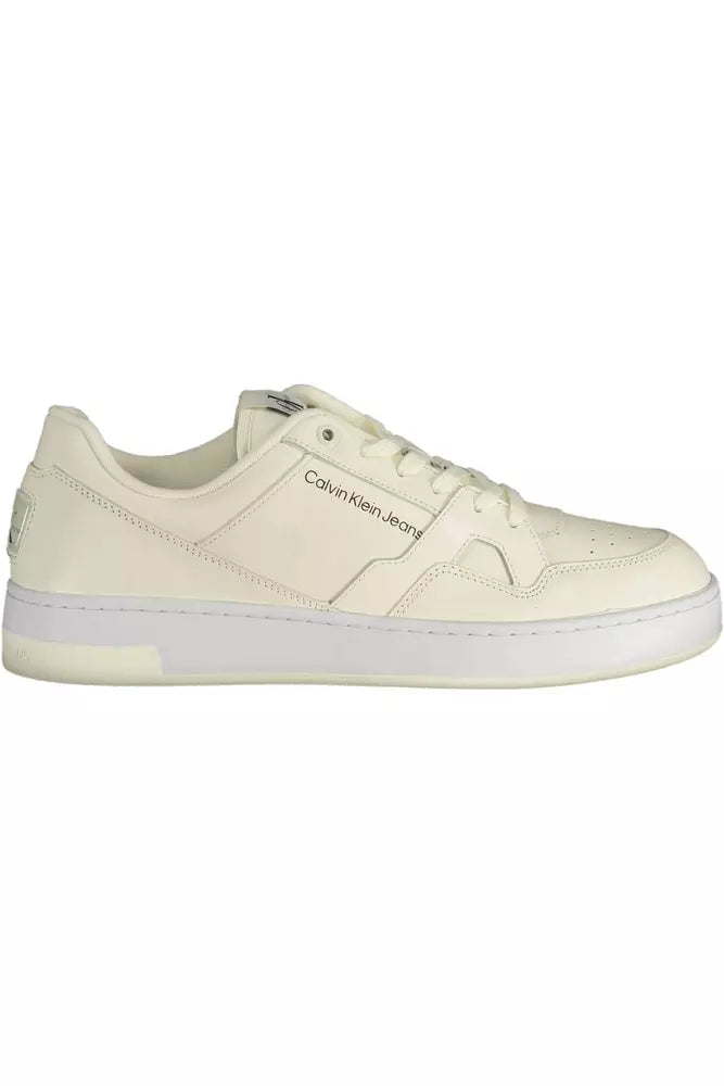 White Leather Men Sneaker - SEHABRANDS