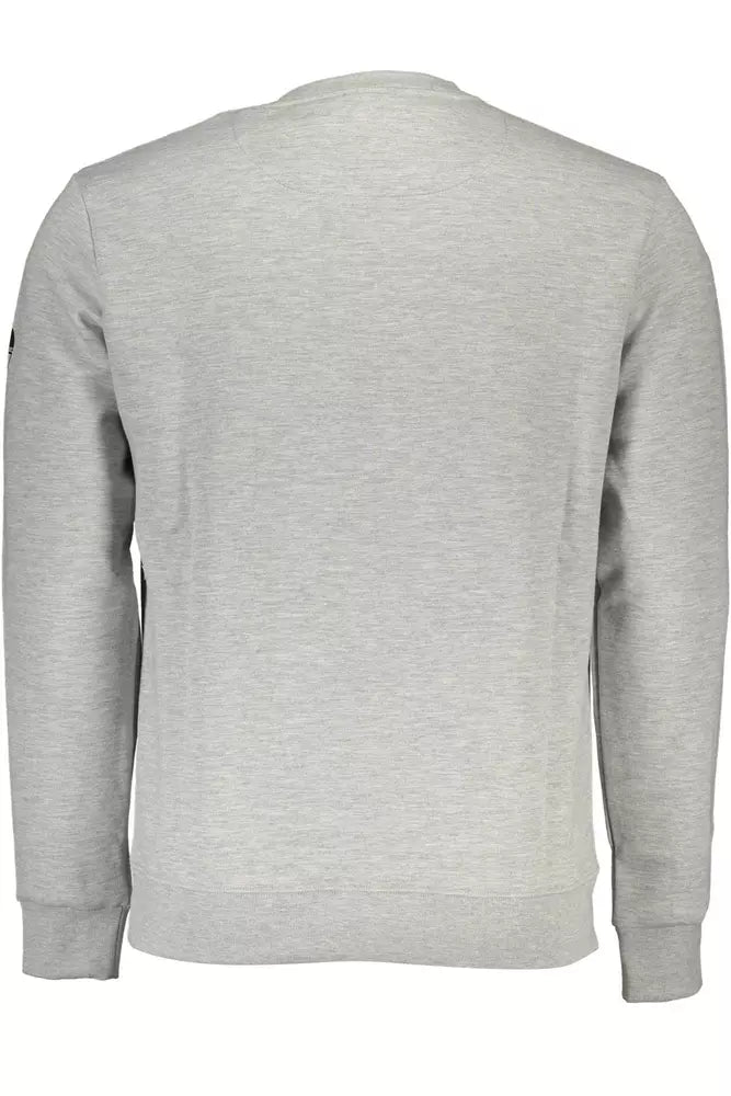 Gray Cotton Men Sweater - SEHABRANDS