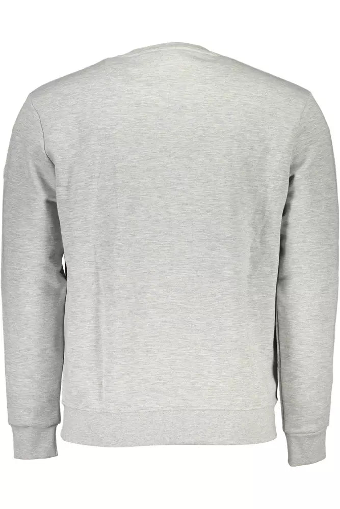 Gray Cotton Men Sweater - SEHABRANDS