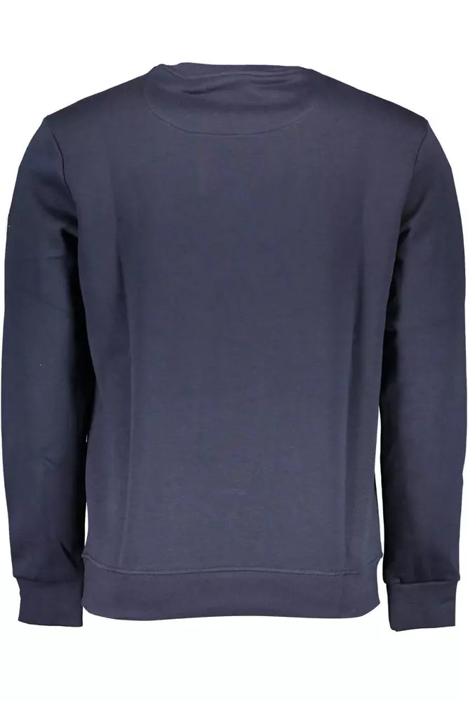 Blue Cotton Men Sweater - SEHABRANDS