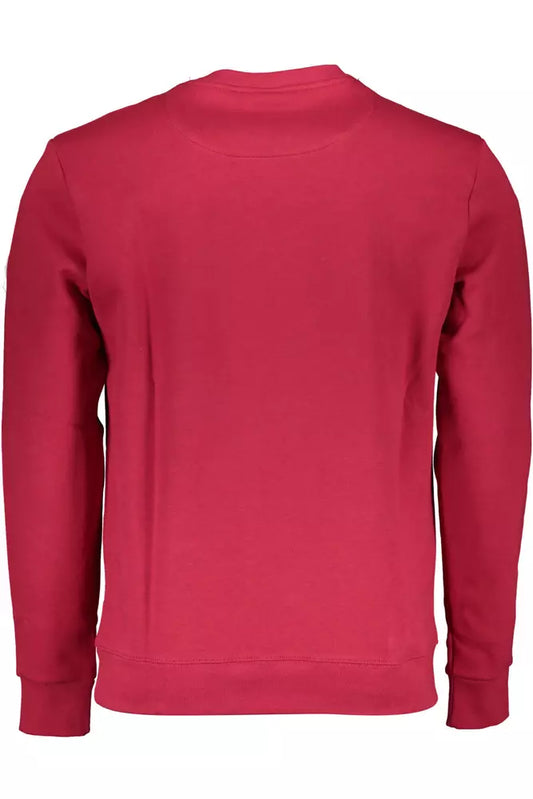 Red Cotton Men Sweater - SEHABRANDS