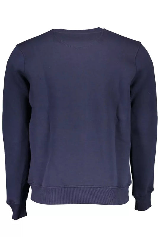 Blue Cotton Men Sweater - SEHABRANDS