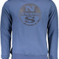 Blue Cotton Men Sweater - SEHABRANDS