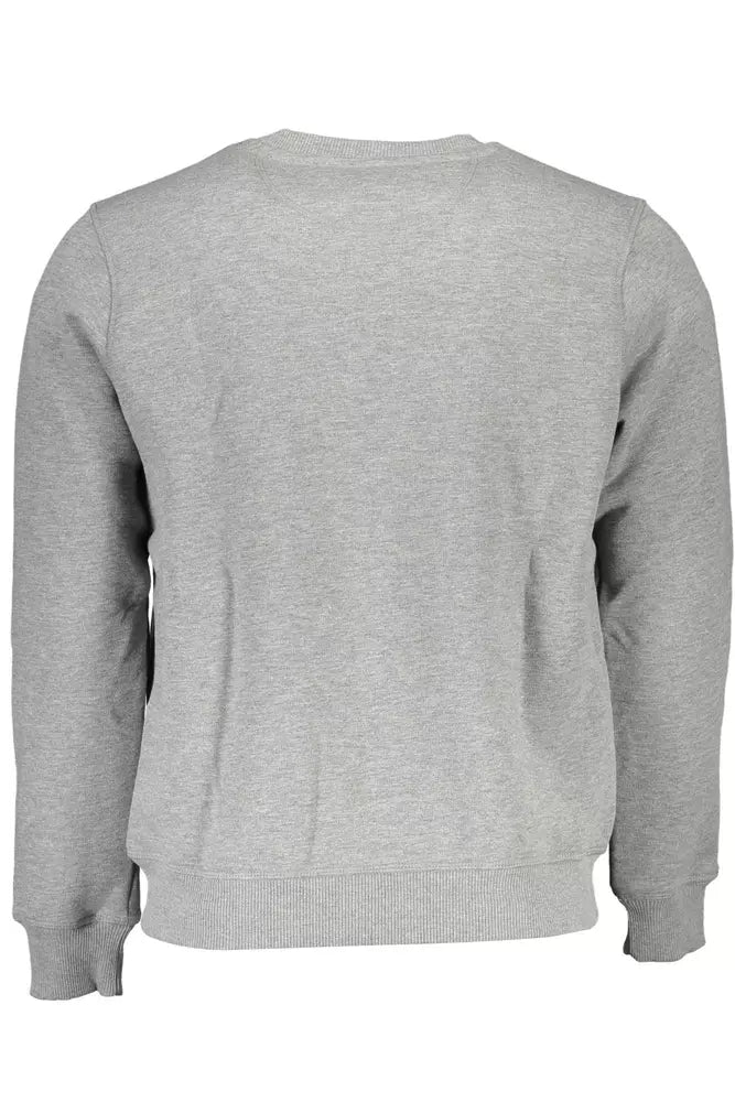 Gray Cotton Men Sweater - SEHABRANDS