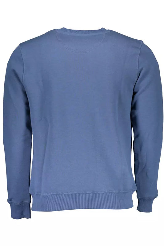 Blue Cotton Men Sweater - SEHABRANDS