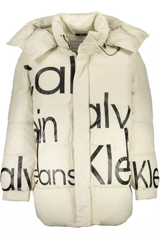 Calvin Klein Beige Polyester Men Jacket