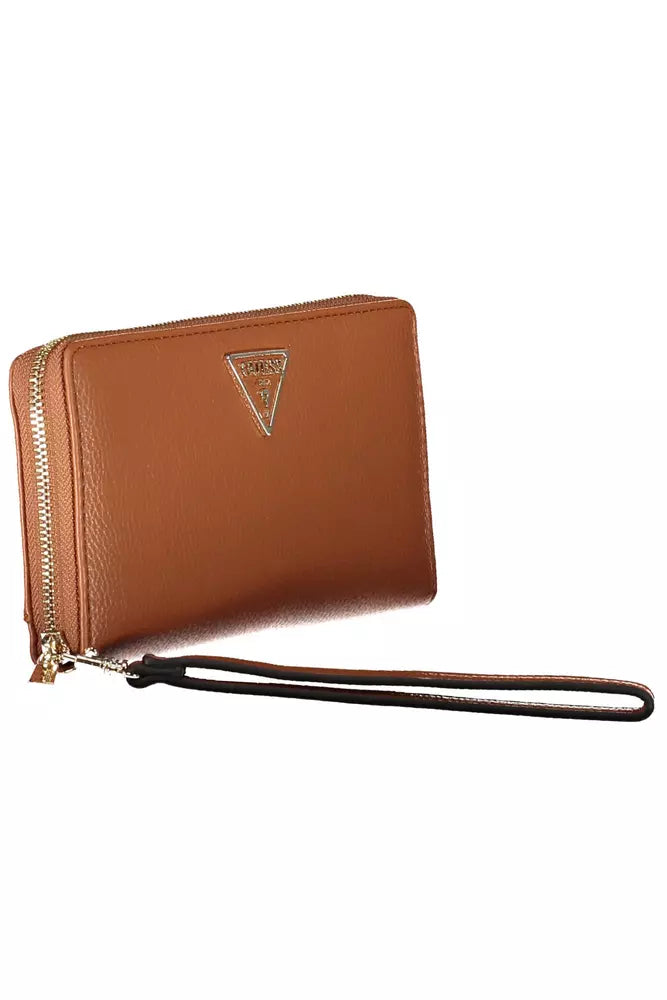 Brown Polyethylene Women Wallet - SEHABRANDS