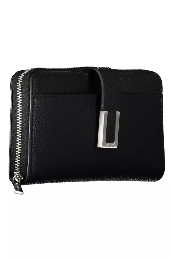 Black Polyester Women Wallet - SEHABRANDS