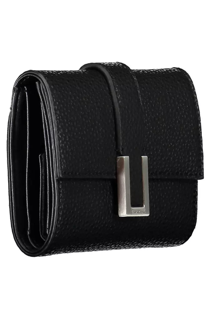 Black Polyester Women Wallet - SEHABRANDS