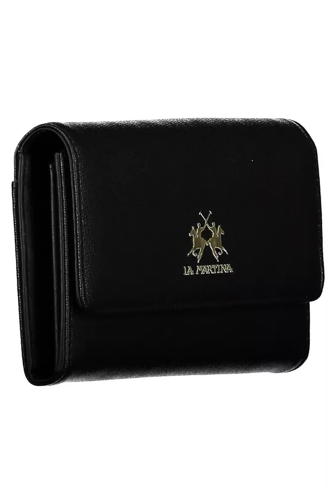 Black Polyethylene Women Wallet - SEHABRANDS