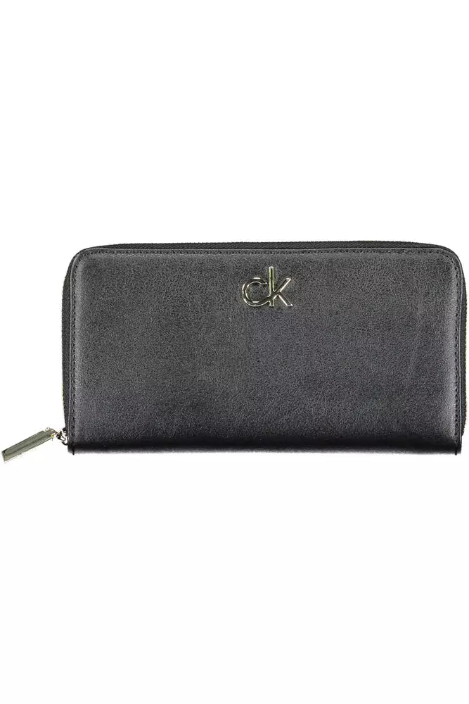 Black Polyvinylchloride Women Wallet - SEHABRANDS