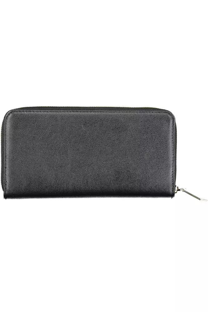 Black Polyvinylchloride Women Wallet - SEHABRANDS