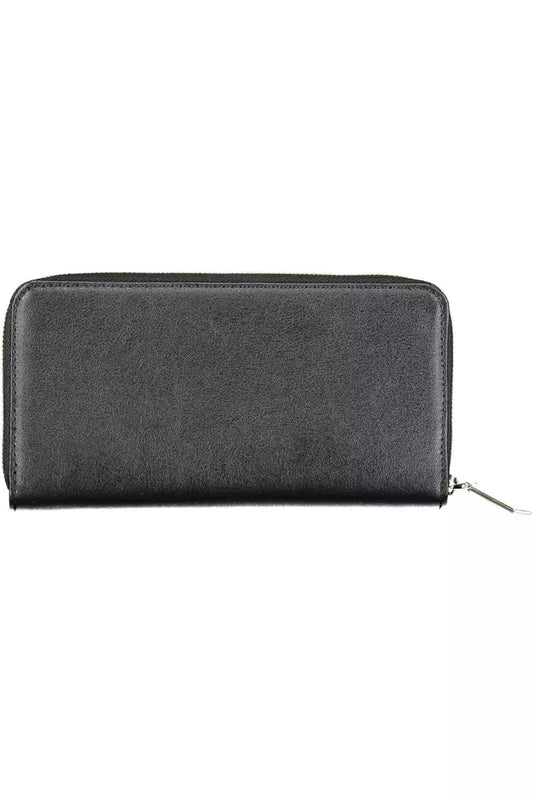 Black Polyvinylchloride Women Wallet - SEHABRANDS