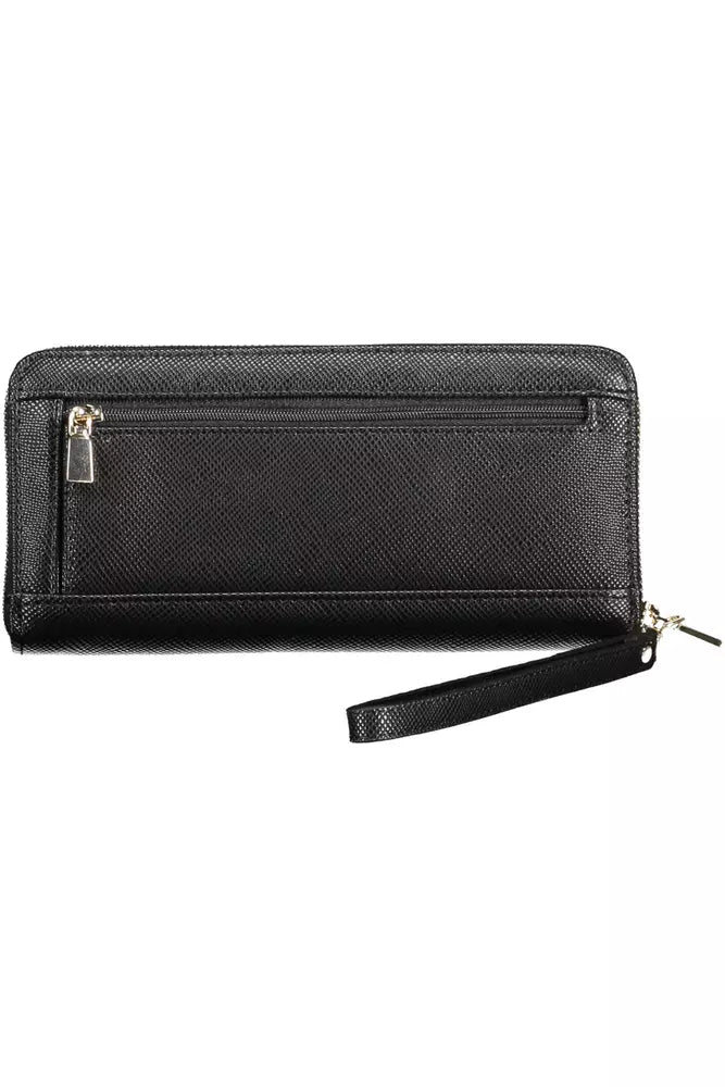 Black Polyethylene Women Wallet - SEHABRANDS