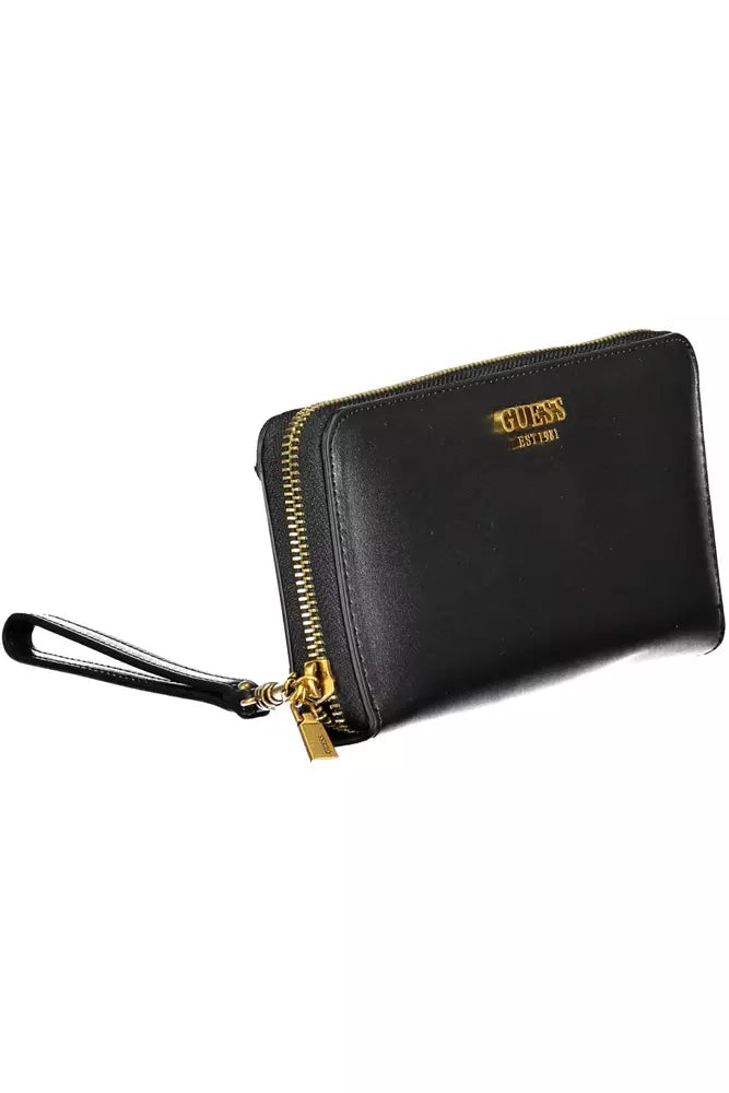 Black Polyethylene Women Wallet - SEHABRANDS