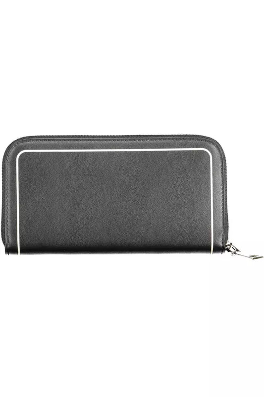 Black Polyethylene Women Wallet - SEHABRANDS