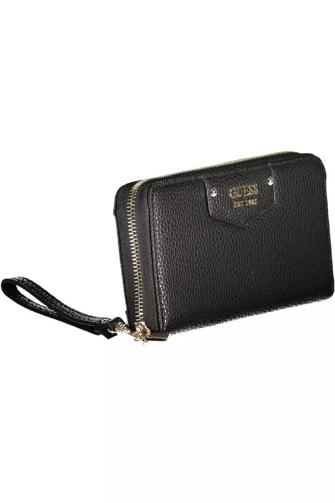 Black Polyethylene Women Wallet - SEHABRANDS