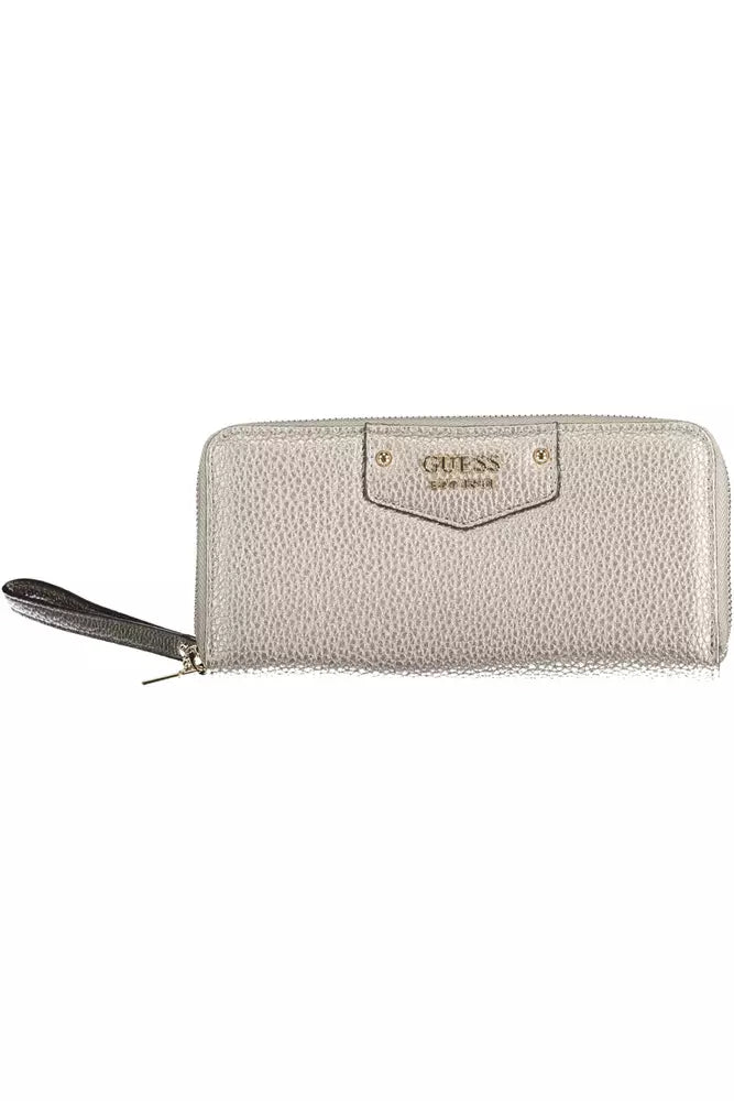 Silver Polyethylene Women Wallet - SEHABRANDS