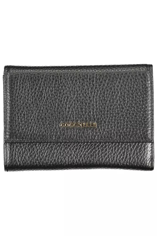 Black Leather Women Wallet - SEHABRANDS