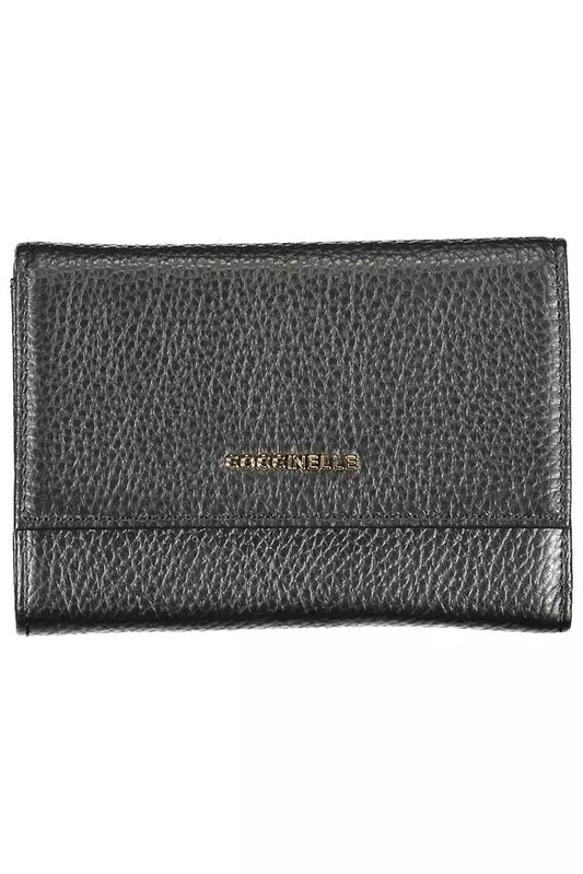 Black Leather Women Wallet - SEHABRANDS