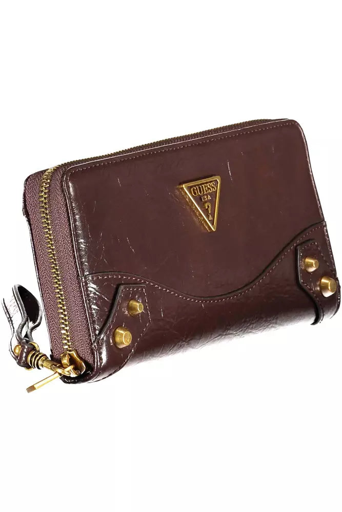 Brown Polyethylene Women Wallet - SEHABRANDS