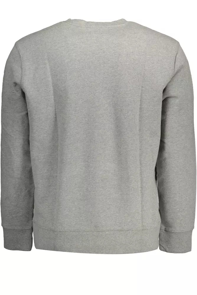 Gray Cotton Men Sweater - SEHABRANDS