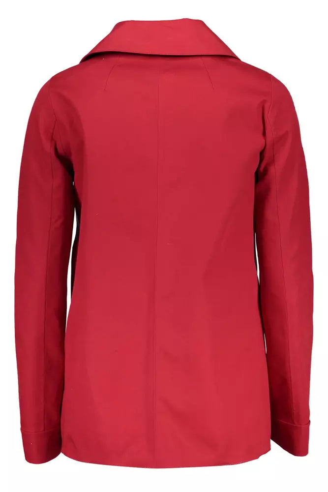 Red Cotton Women Jacket - SEHABRANDS