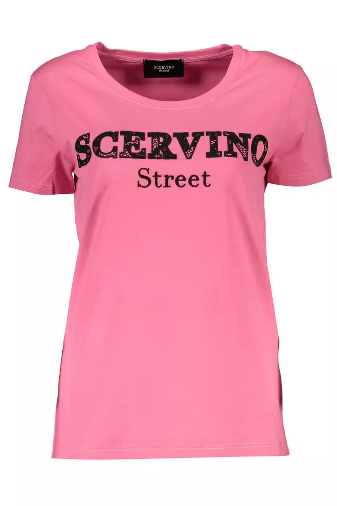 Pink Cotton Women T-Shirt - SEHABRANDS