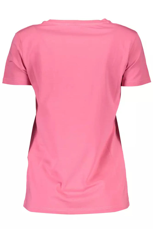 Pink Cotton Women T-Shirt - SEHABRANDS