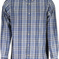 Blue Cotton Men Shirt - SEHABRANDS