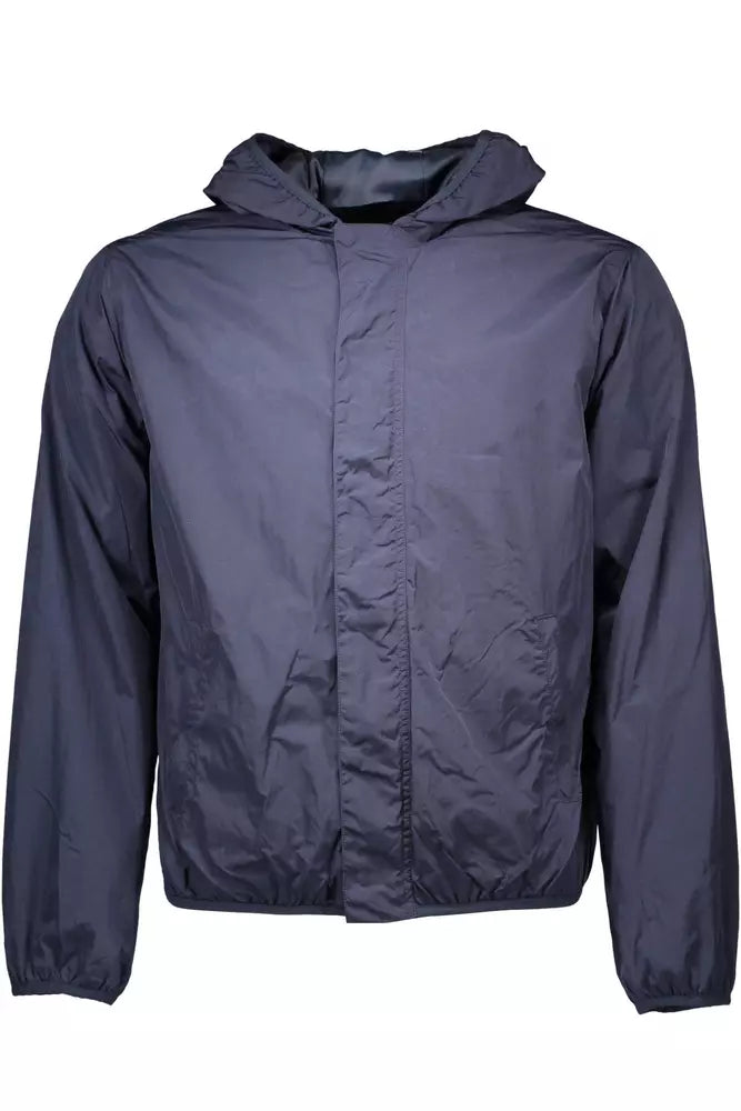 Blue Nylon Men Jacket - SEHABRANDS