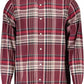 Red Cotton Men Shirt - SEHABRANDS