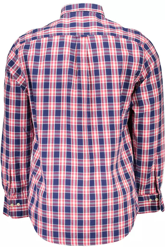 Blue Cotton Men Shirt - SEHABRANDS