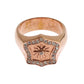 Chic Pink Gold Plated Sterling Silver Ring - SEHABRANDS