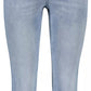 Light Blue Cotton Women Jeans - SEHABRANDS